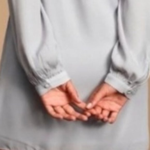 Lulu's Gray Crepe Mini Dress - Picture 10 of 10